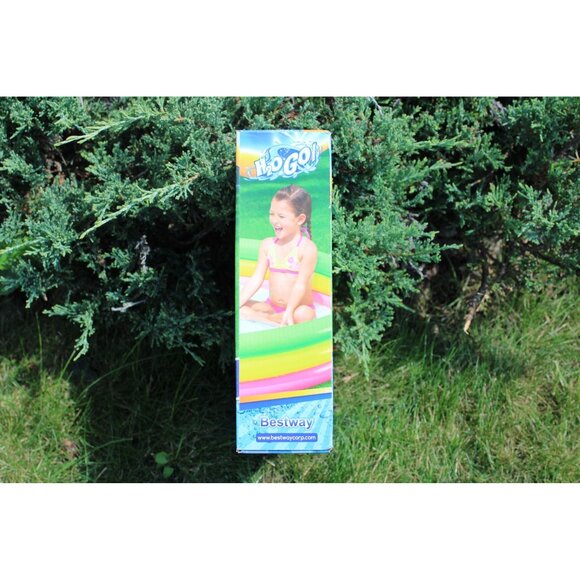 Bestway H2OGO! Summer Set Pool Kids Ages 2+ Soft Inflatable Floor 6ft x 15in - Picture 3 of 6